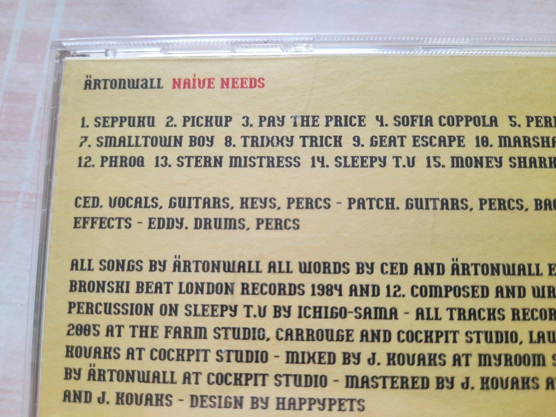 CD: Cd Artonwall - Naive Needs  – Usato da Pully venduto da bro_n52j 2