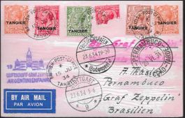 1929 ZEPPELIN ARGENTINENFAHRT TANGIER/Friedrichshafen ab 1.-