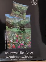 Bettwäsche mit Berglandschaft (Kissen + Einzeldecke)