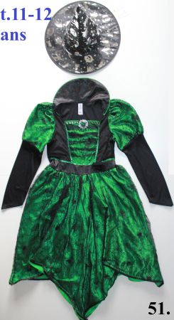 Costume sorcière / Hexe  t. 11 - 12 ans