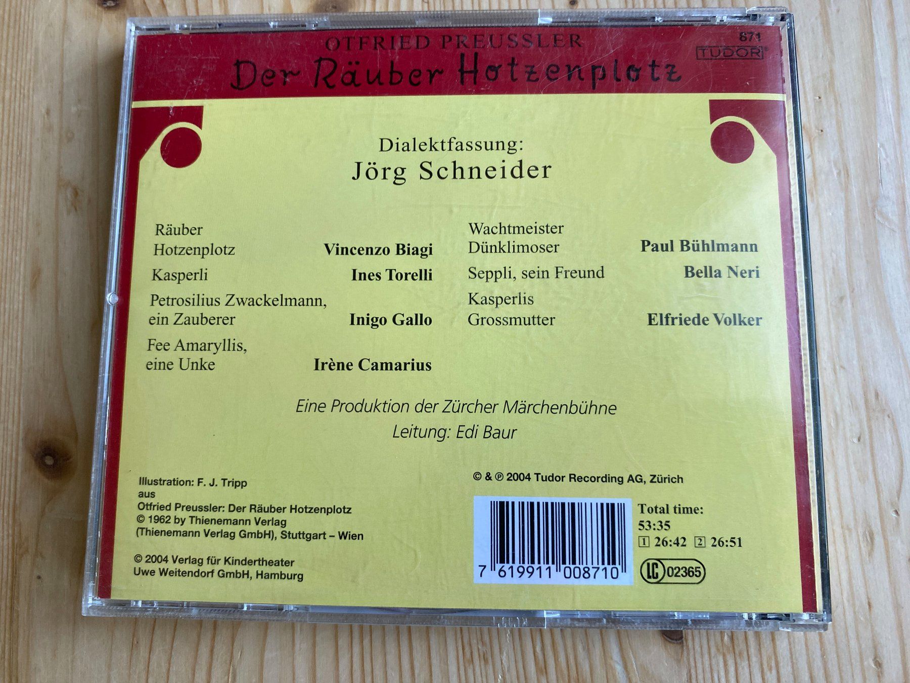 CDs: Der Räuber Hotzenplotz; Dialektfassung Jörg Schneider – Gebraucht aus Weinfelden von Cheyenne21 1