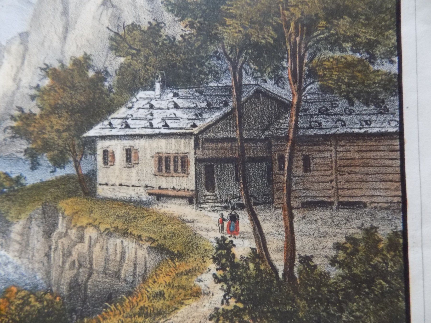 Gravures: In Graubünden kolorierte Lithographie Wenzel – D'occasion à Risch par Antikfee 5