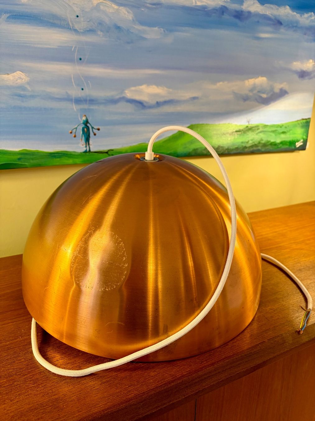 Lampadari & plafoniere: Staff Dome 70er Kupfer Deckenlampe Vintage – Usato da Basel venduto da LampenArt-Basel 4