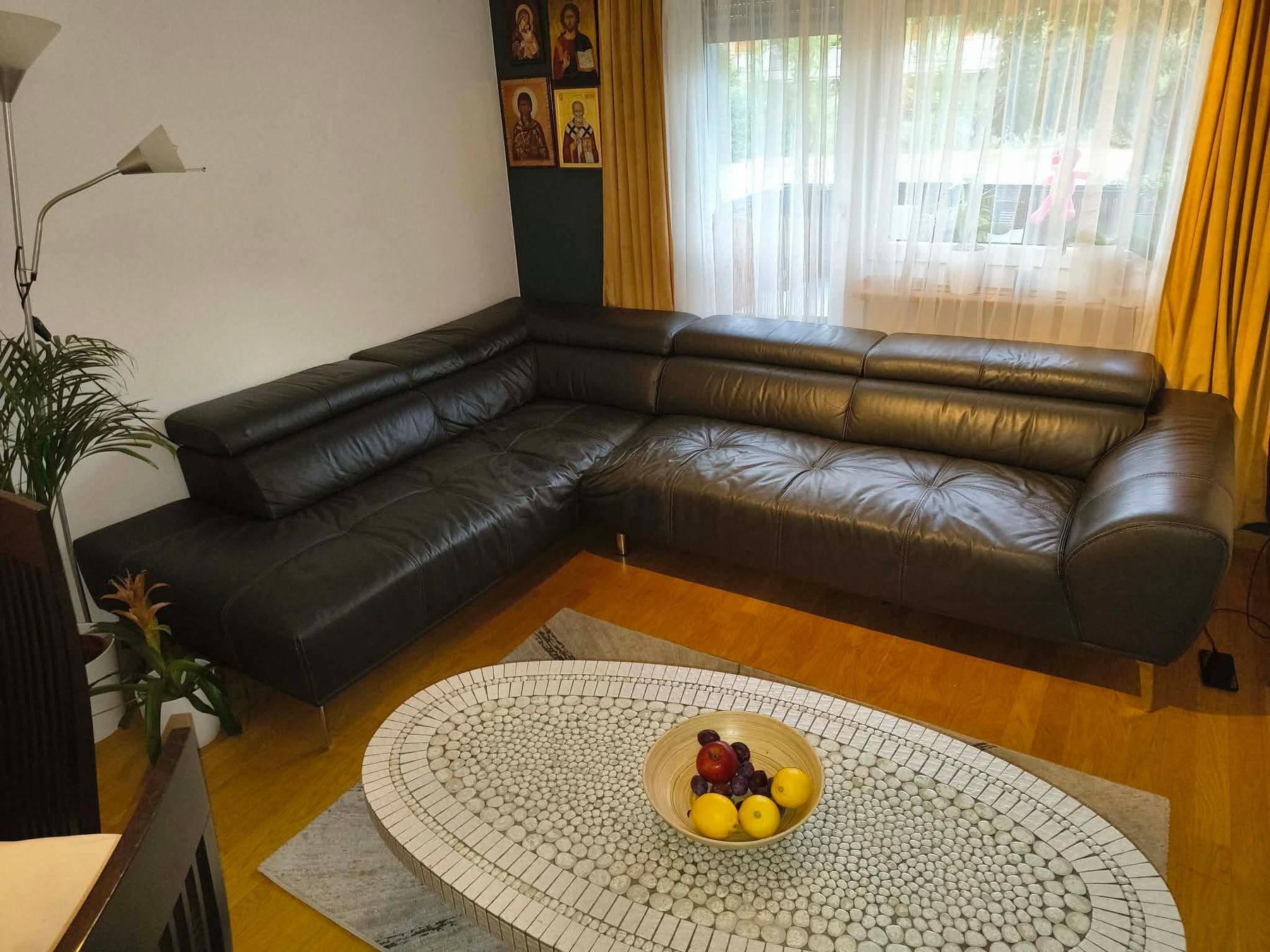 Sofas: Ecksofa echtleder anthrazit  – D'occasion à Nussbaumen AG par ado_cxm2