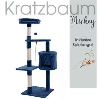 Kratzbaum 112cm - Blau/Dunkelgrau Katzen-Spielzeug