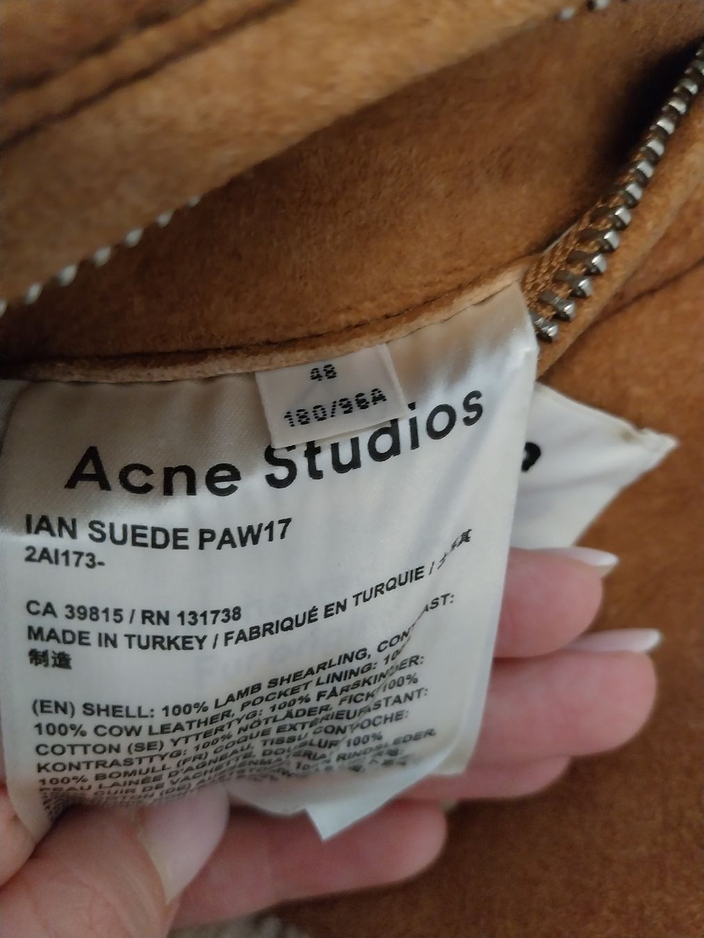 Acne Studios Giacche: Acne Studio Sheerling Lederjacke Gr. 48 – Usato da Oberwil BL venduto da A.Mohler 4