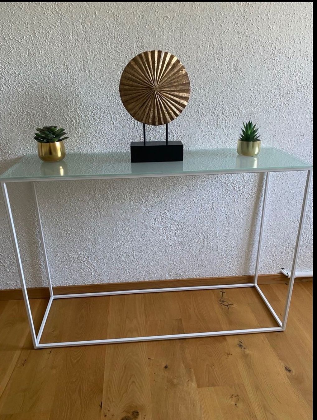 Console: Konsolentisch Mia/weiss mit Glas – Nuovo (secondo la descrizione) da Oberengstringen venduto da fab_hw82
