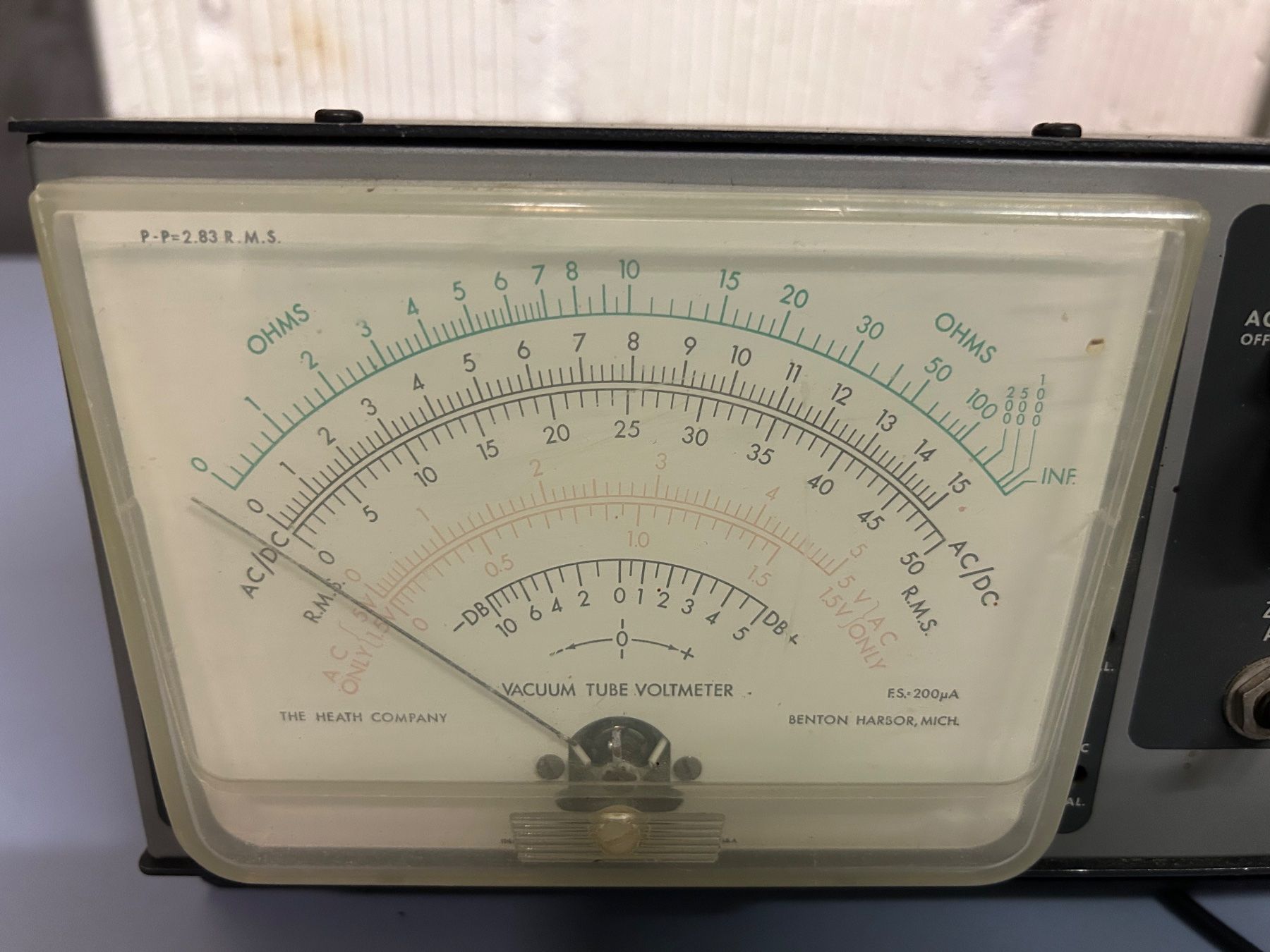 Heathkit Misurare: Heathkit Vakuum Röhren Voltmeter VTVM – Usato da Etzelkofen venduto da Botti50 2
