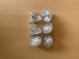 6× Sylvania LED RefLED MR16 GU5.3 6.1W 3000K dimmbar – neu
