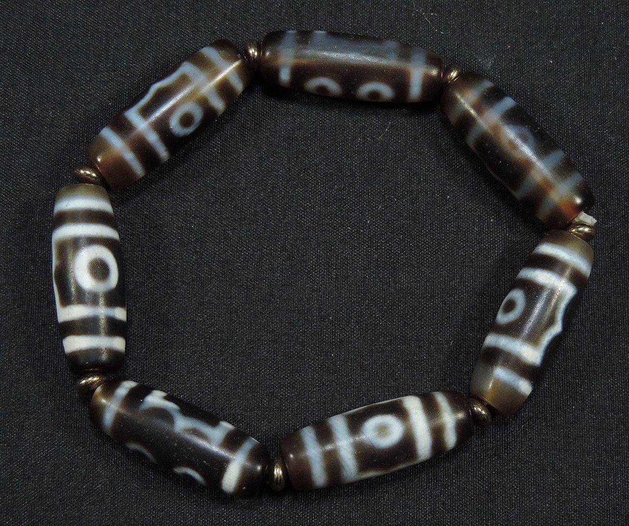 Bracciali & Braccialetti: Dzi Bead Ethno Armband, Tibet Glücks Stein – Usato da Duggingen venduto da roterbambus 2