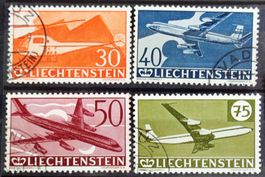 LIECHTENSTEIN 1960: 30 ans des timbres-p. aériens en L., O