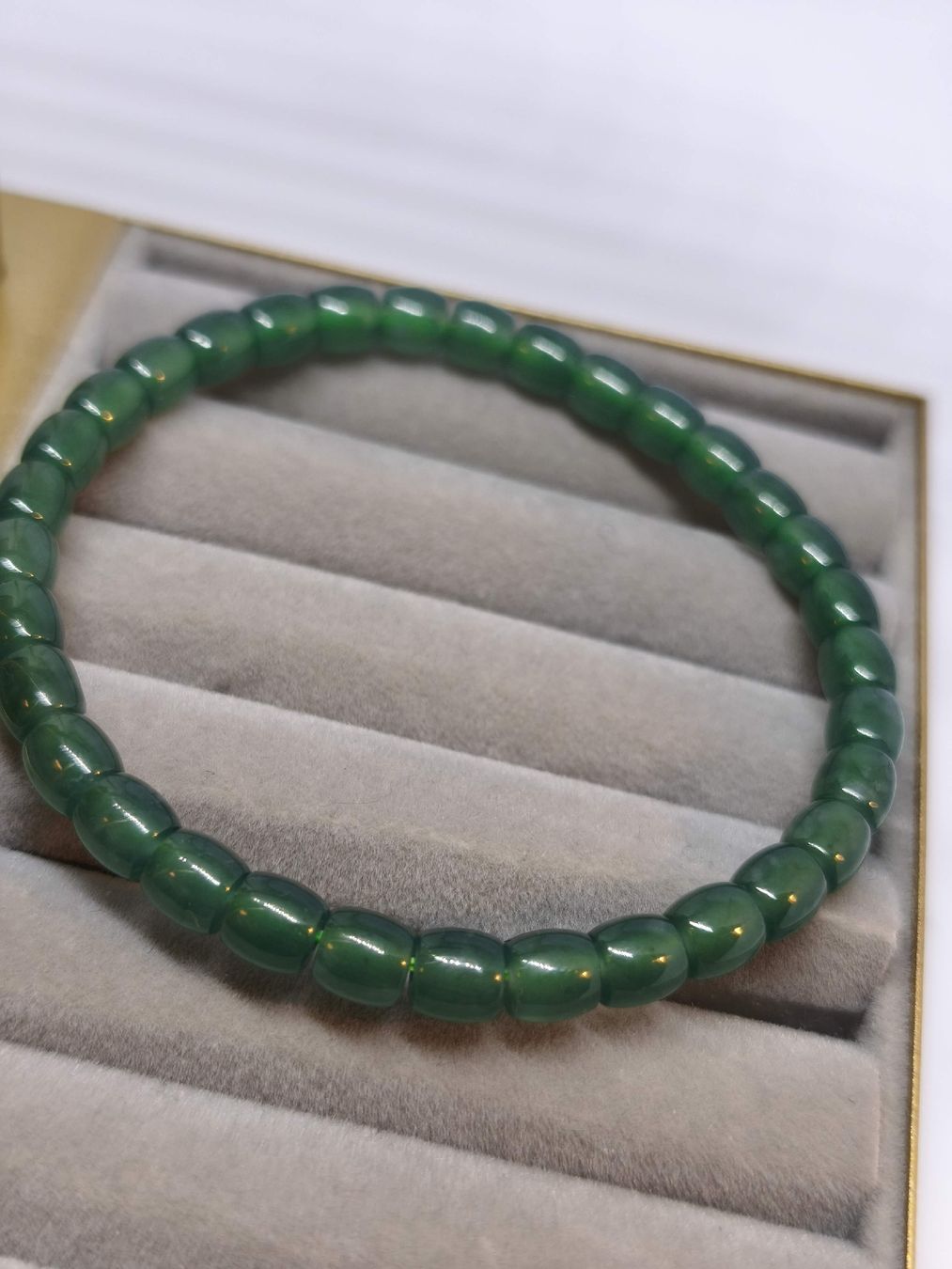 Bracciali & Braccialetti: Burmese Jade Armband, Durchmesser ca. 6cm – Nuovo (secondo la descrizione) da St. Gallen venduto da GIULESGG 3