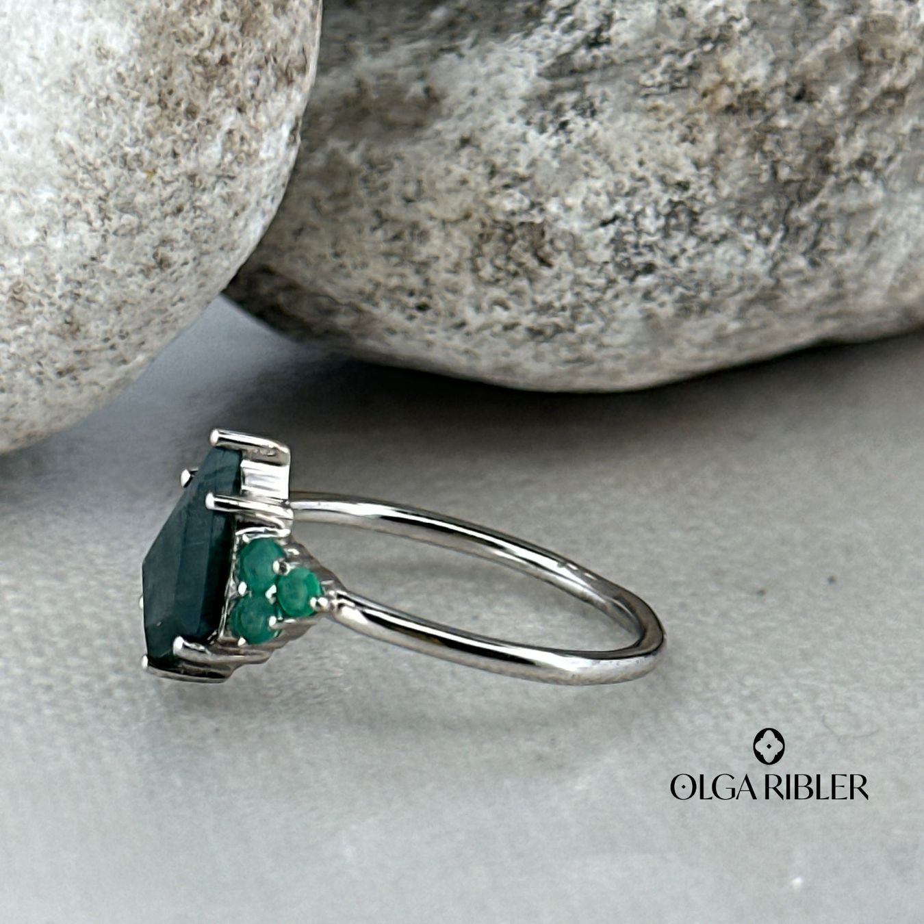 Olga Ribler Anelli: Dendriten Achat Silber Ring 925 mit Grösse 52 – Nuovo (secondo la descrizione) da Luzern venduto da Schmuckoutlet