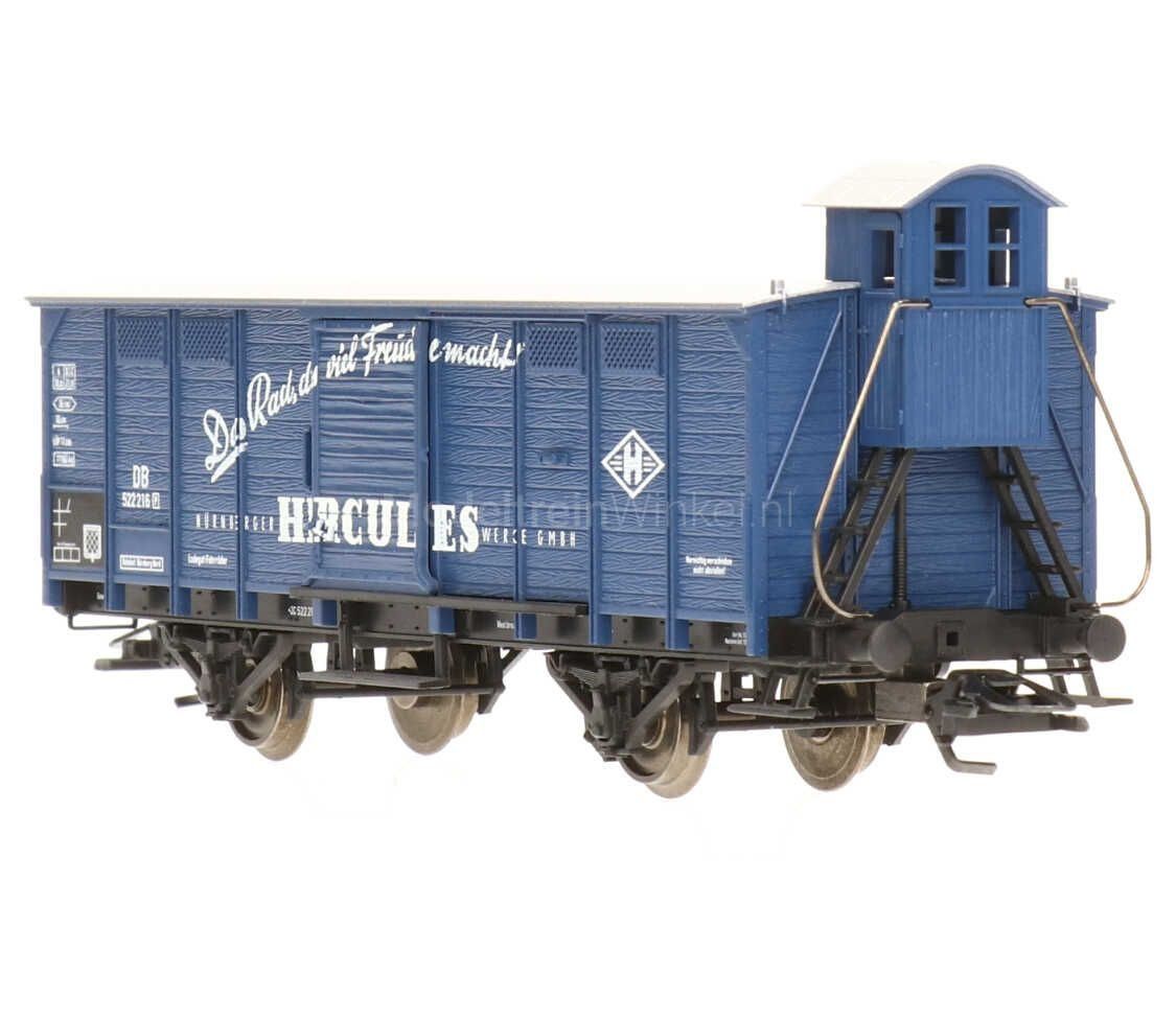 Trix Modellini di ferrovie: Trix 24073 DB Güterwagen Hercules, Opel Blitz, Museum 2005 – Nuovo e nell'imballaggio originale da Derendingen venduto da Benfis 1