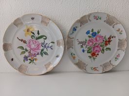 SUISSE LANGENTHAL 2 x assiettes porcelaine/Porzellan Teller