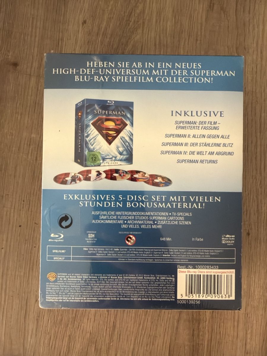 Tutti i DVDs: Superman 1-5 Collection BluRay Neu&Ovp – Nuovo e nell'imballaggio originale da Hagendorn venduto da masterchieff 2
