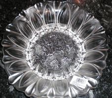 Walther-Glas Schüssel, Motiv Sonnenblume, 27 cm