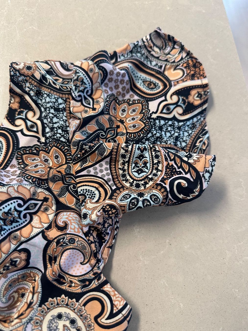 Top: Paisley Crop Top Boho Style Gr. L – Usato da Weggis venduto da _GMA9 2