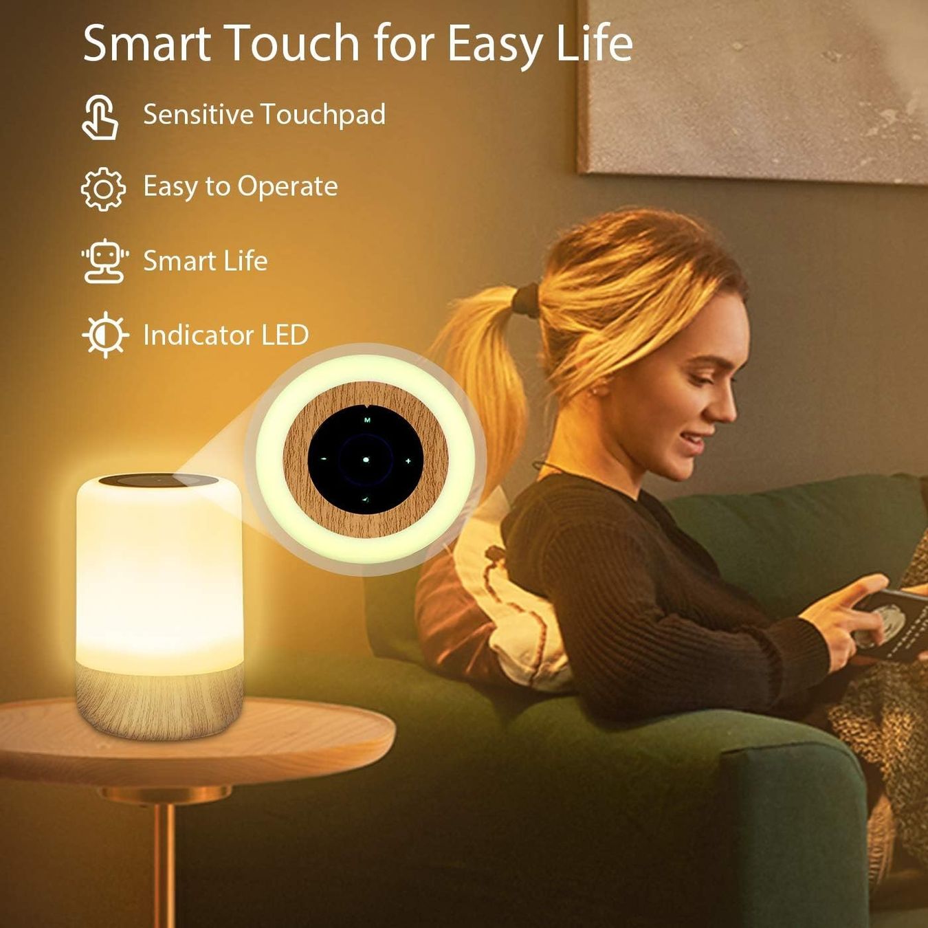 Lampade: Nachttischlampe 2er Set Touch Dimmbar – Nuovo e nell'imballaggio originale da Nuglar venduto da SaleRitter 2