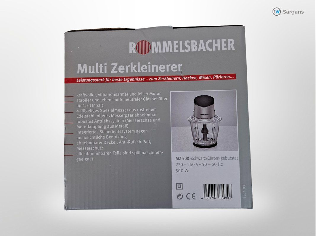 Rommelsbacher Appareils de cuisine: ROMMELSBACHER Zerkleinerer  MZ500 – Neuf (Voir description) à Sargans par Restwert_Sargans 1