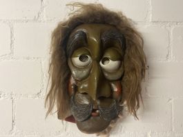 Alte Holzmaske für Fasnacht oder Deko - Sammlerstück!