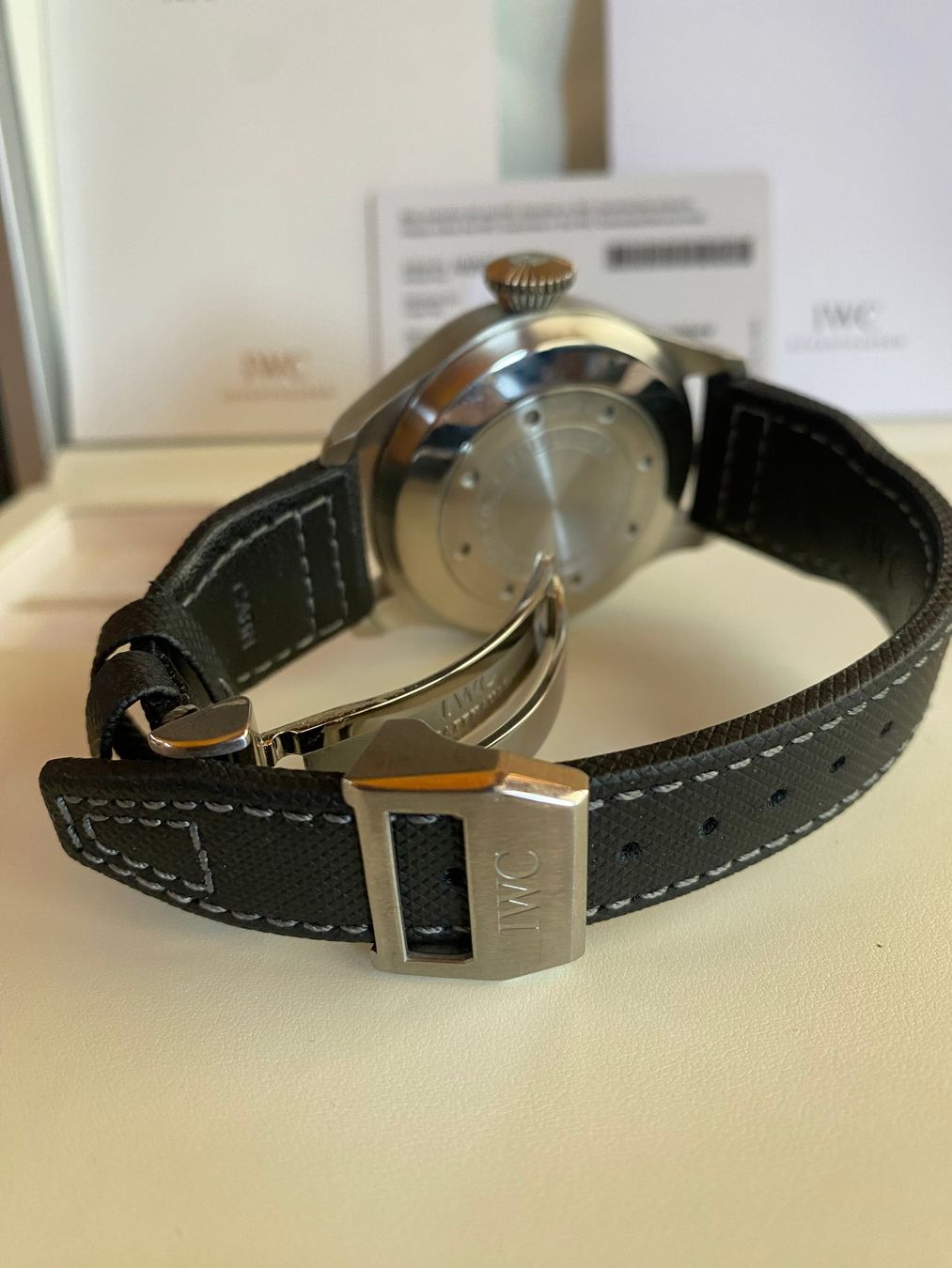 IWC Orologi: IWC Big Pilot's Watch – Usato da Urnäsch venduto da Schattenbox 1
