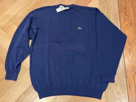 Vintage LACOSTE Pullover Gr. 8 Blau (Neu / Ungetragen)