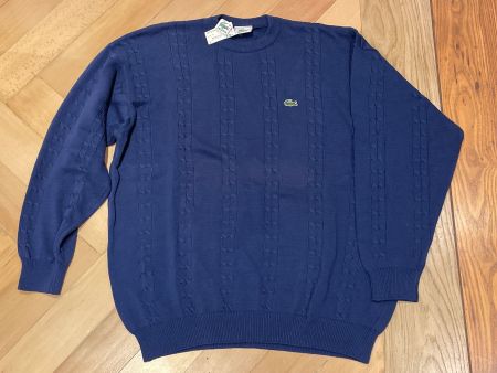 Vintage LACOSTE Pullover Gr. 8 Blau (Neu / Ungetragen)