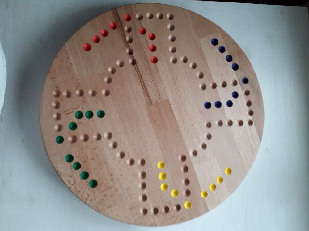 BESPORTBLE Cribbage Brettspiel Aus Holz - Tragbares Punkte-Spiel Für 2 Spieler Mit 9 Stiften