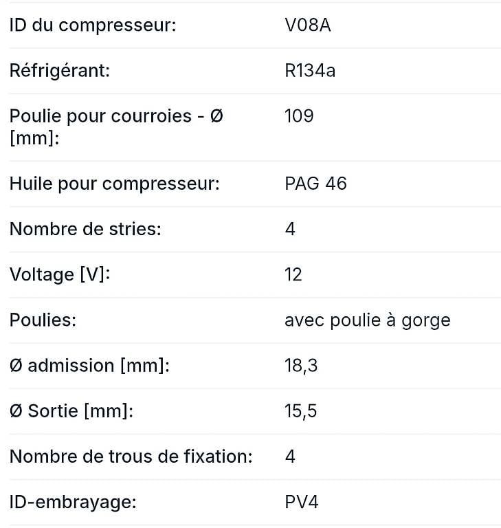 Compressori: Compresseur de clim pour Suzuki – Usato da Arbaz venduto da diabolo28 4