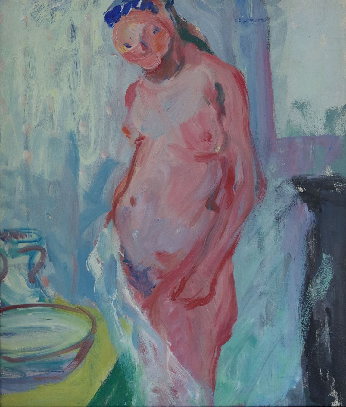 Dipinti: Hans Weidmann, expressionistischer Frauenakt – Usato da Hagenbuch ZH venduto da Consus