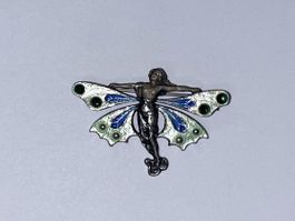 Emaille Brosche Anhänger