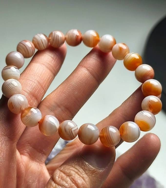 Armbänder & -reifen: Bracelet en agate 8. 5mm – Gebraucht aus Ursy von tan_8qdl 3