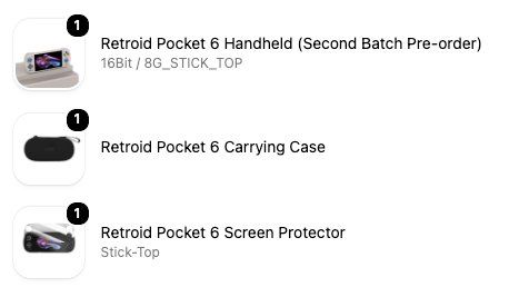 Retroid Console: Retroid Pocket 6 (Unopened) with Case and Screen Protector – Nuovo e nell'imballaggio originale da Glattbrugg venduto da nunojct12 6