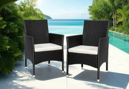 2er Set Rattanstuhl Nantes Gartenstühle