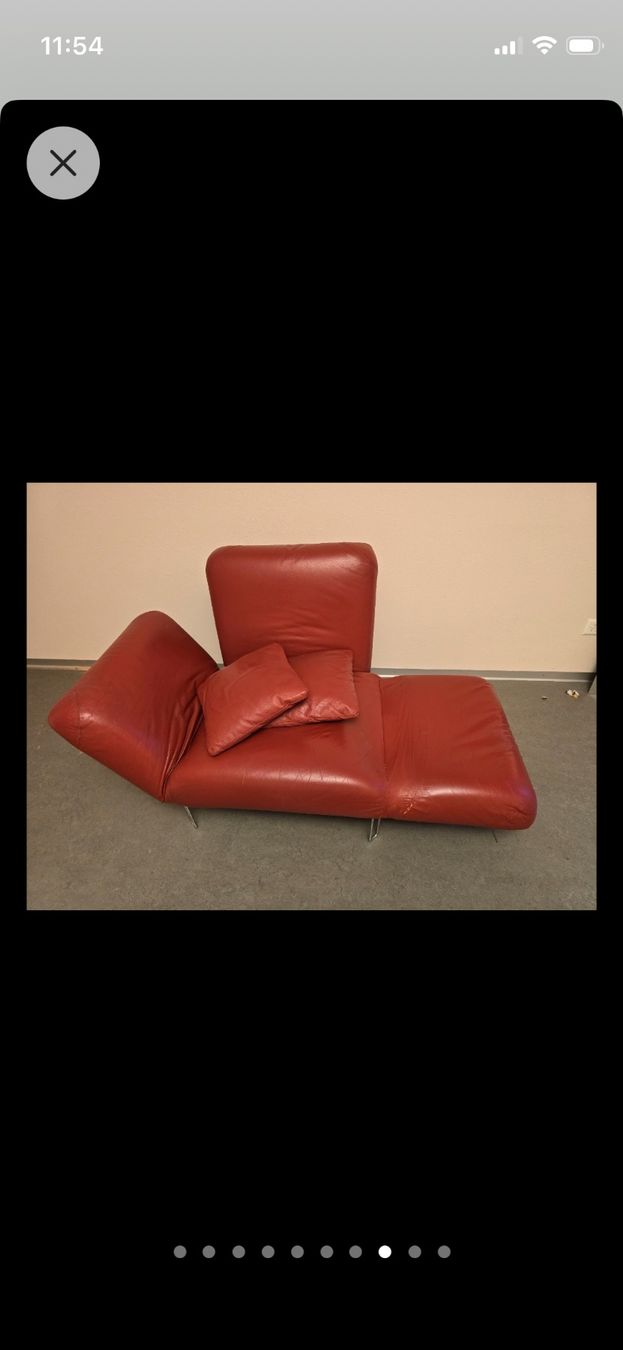 Poltrone: Roter Ledersessel – Usato da Derendingen venduto da Resu8263 3