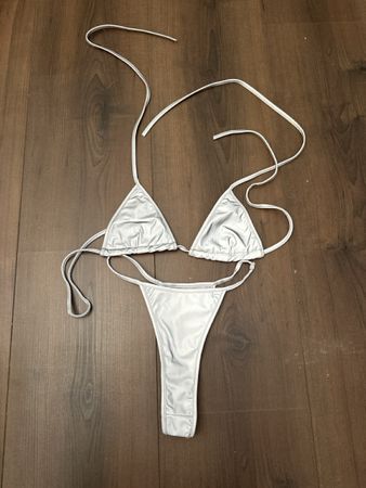 Bikini Set Silber Grösse S Neu