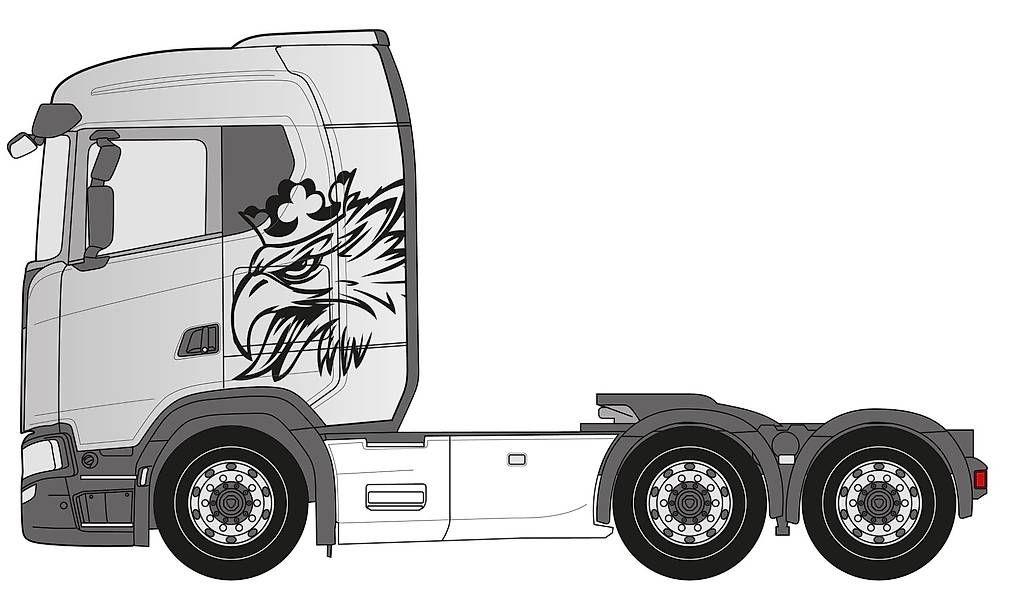 Sticker: Scania Adler Kleber Set – Usato da Eschlikon TG venduto da Woodli 1