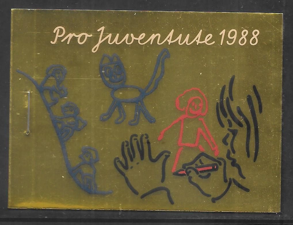 Alle Briefmarken: Markenheftchen Pro Juventute Nr. 37 1988 ** – Neu (gemäss Beschreibung) aus Olten von clotaldi