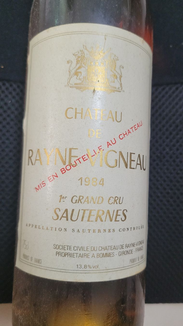 Vino: SAUTERNES RAYNE VIGNEAU 1984 – Nuovo e nell'imballaggio originale da Wolfhausen venduto da BigiWolfhausen 1