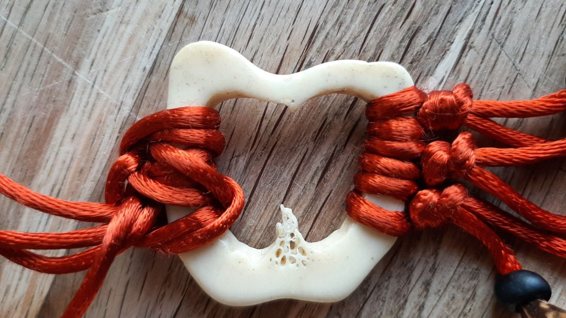 Il mondo degli animali: Indianerkette mit Knochen – Nuovo e nell'imballaggio originale da Kriens venduto da honig01 1