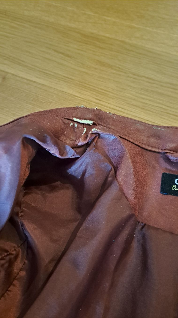 Only Giacche: ONLY Kunstlederjacke Bordeauxrot – Usato da Seengen venduto da ja6_65wp 7