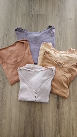 5er Set Damen T-Shirts, verschiedene Farben, Sommer Sale!
