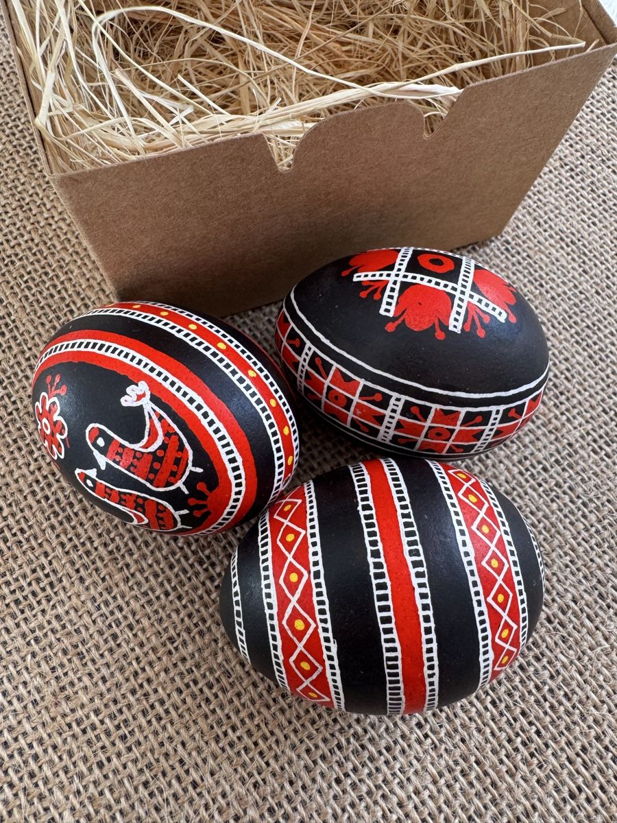 Tutte le decorazioni: Ostereier Pysanka 3-er Set – Nuovo e nell'imballaggio originale da Zürich venduto da iry_9mbn 1