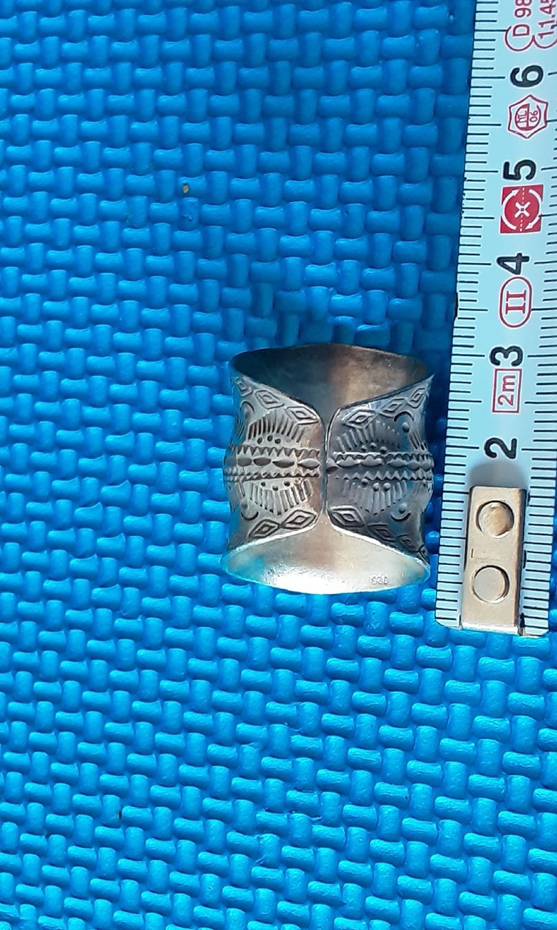 Ringe: Silver925 Patterned Ring Handmade – Neu (gemäss Beschreibung) aus Wetzikon ZH von Balloonartist 2