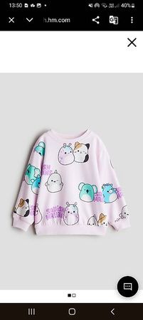 H&M Squishmallows Pullover Gr. 134/140