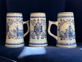 Lot 3 chopes de bière vintage