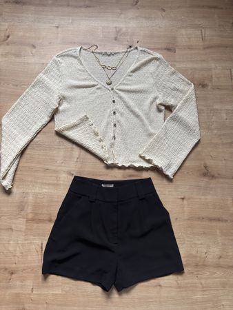 cardigan léger blanc crème, taille M