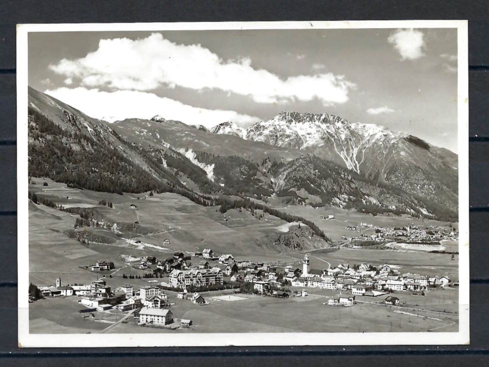 Cartoline postali: Postkarte Celerina - Engardin - 50iger Jahre – Usato da Bronschhofen venduto da Imsr