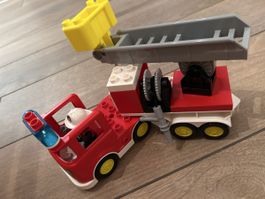 Lego Duplo Feuerwehr Leiterwagen guter Zustand